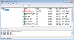 IPSentry DASH Remote Workstation Clientr Screen Shot