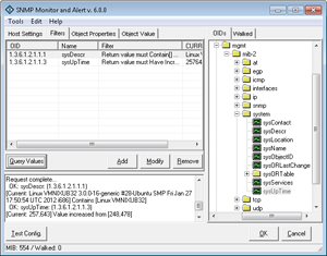 SNMP Device Monitoring Add-In Screen Shot
