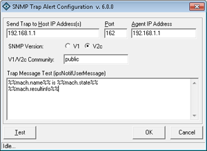 SNMP Trap Notification Add-In Screen Shot