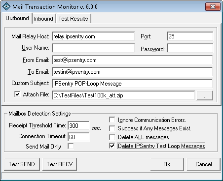 Mail Transaction Monitoring Add-In Configuration