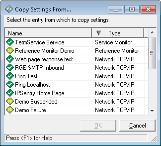 IPSentry Copy device configuration from.